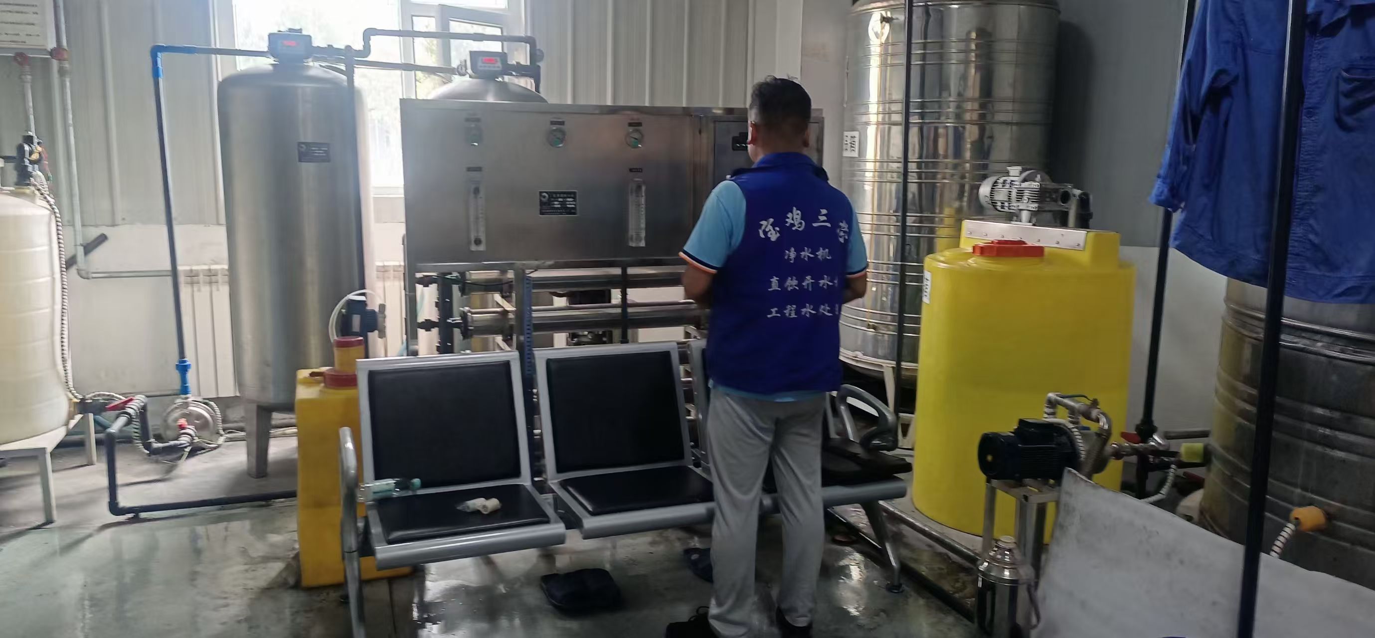 中國鐵路西安局寶雞機車檢修廠工程凈水設備施工完成