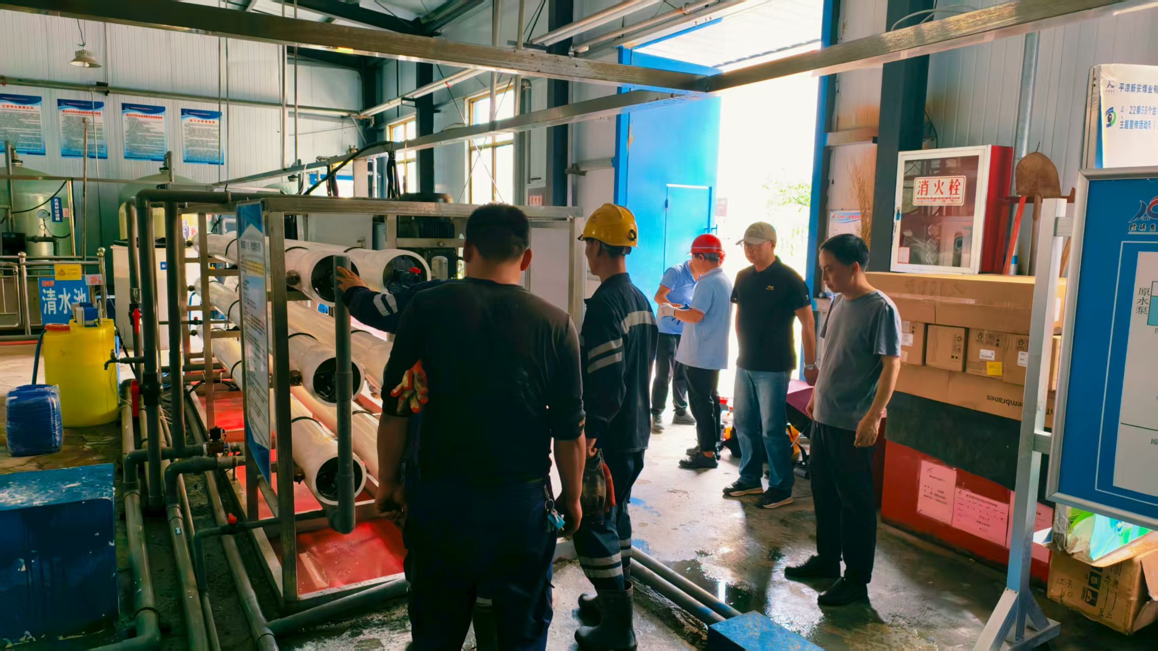 新安煤業超大型工程水處理設備施工完成